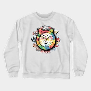 Tie Dye Cat Crewneck Sweatshirt